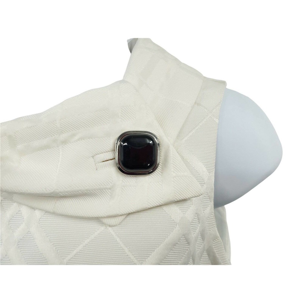 TAHARI BY ARTHUR LEVINE WOMENS SIZE 6 SLEEVELESS BLACK AND WHITE SHEATH DRESS - Picture 3 of 7